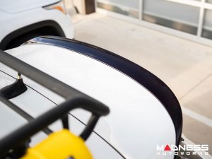 FIAT 500 ABARTH Rear Spoiler Extension - Carbon Fiber - Dark Red